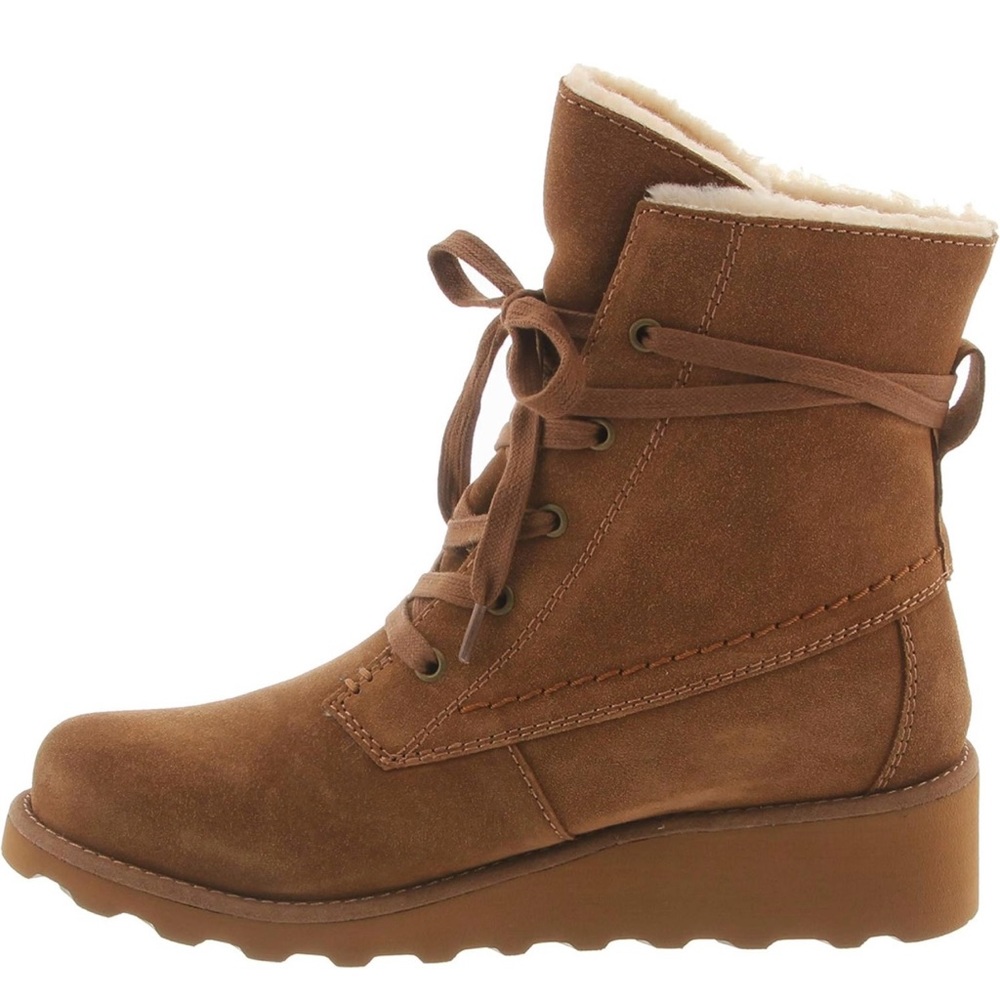BEARPAW Women's Krista Hickory Women's Boot Classic Suede/Women's Slip On Boot 9 - Picture 3 of 7
